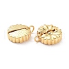Brass Micro Pave Clear Cubic Zirconia Openable Pendants KK-D004-09G-4