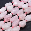 Natural Rose Quartz  Beads Strands G-F531-K06-1