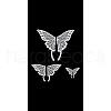 3 Pairs 3 Styles Lace Iron on/Sew On Patches PATC-FG0002-30-7
