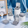 Flocking Plastic Badge Storage Box CON-WH0105-04B-4