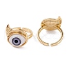 Brass Cuff Rings RJEW-M138-28G-D-2