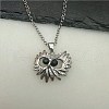 Cute Creative Owl Alloy Pendant Necklace from Europe and America FF8740-3-1