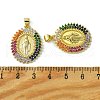 Brass Micro Pave Colorful Cubic Zirconia Pendants KK-H472-51A-G-3