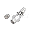 Tarnish Resistant Ion Plating(IP) 304 Stainless Steel Magnetic Clasps with Glue-in Ends X-STAS-K282-02P-2