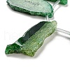 Dyed Natural Agate Nuggets Beads Strands G-E331-08H-3