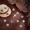   40Pcs 10 Colors Alloy Enamel Chandelier Component Links FIND-PH0018-69-4