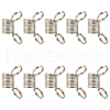 Beebeecraft 20Pcs 304 Stainless Steel Mini Spring Bead Clamps for Beading Jewelry Making STAS-BBC0004-58A-1