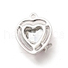 Alloy Cubic Zirconia Pendants ALRI-K050-03P-2