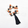 Olycraft 150Pcs 3 Colors Painted Natural Wood Beads WOOD-OC0001-69-4