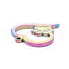 PVD Vacuum Plating 304 Stainless Steel Pendant Cabochon Settings For Enamel STAS-F249-46M-3