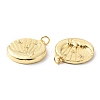 Rack Plating Brass Micro Pave Cubic Zirconia Pendants KK-F852-04G-2