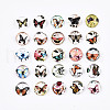 Printed Glass Half Round/Dome Cabochons GGLA-N004-10mm-C1-1