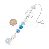 Glass Round & Octagonal Beads Hanging Suncatchers HJEW-JM03444-3