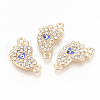 1st Mother's Day Jewelry Alloy Rhinestone Links connectors ALRI-Q235-003G-1