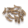 Tibetan Style Alloy Italian Horn Pendants EA13608Y-AB-2