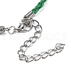 Braided PU Leather Cord Bracelet Making AJEW-JB00032-4