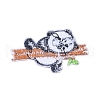 Cute Panda Computerized Embroidery Cloth Iron on/Sew on Patches DIY-X0293-71-3