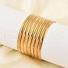 Fashion 304 Stainless Steel Buddhist Bangle Sets BJEW-L664-024B-G-5