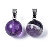 Natural Amethyst Pendants G-S359-312-2