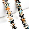 Spray Painted Synthetic Turquoise Beads Strands UNKW-T001-11K-05-4