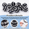 Olycraft 50Pcs Polymer Clay Rhinestone Beads PORC-OC0001-13A-4