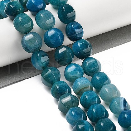 Dyed Natural Agate Beads Strands G-H087-E01-01A-1