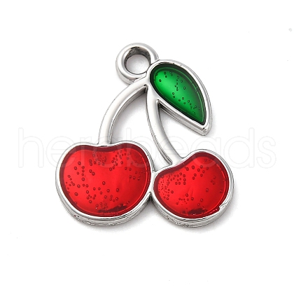 Cherry Alloy Pendants PALLOY-S051-03B-P-1