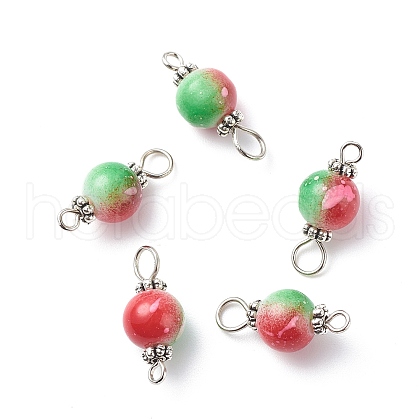 Two Tone Resin Connector Charms PALLOY-JF01871-02A-1