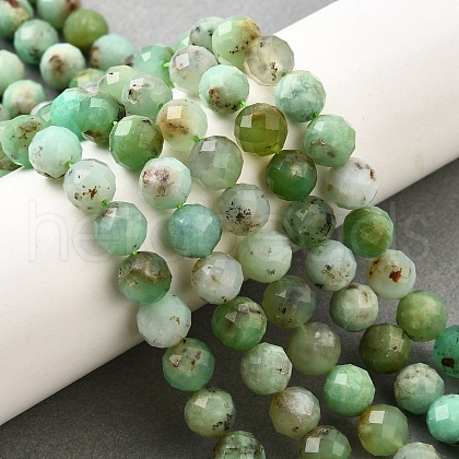 Natural Chrysoprase Beads Strands G-G259-D16-5mm-1