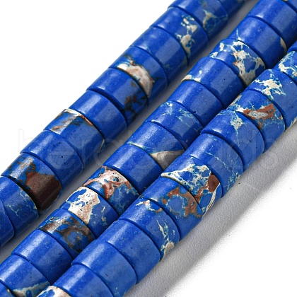 Synthetic Imperial Jasper Dyed Beads Strands G-D077-D01-01B-1