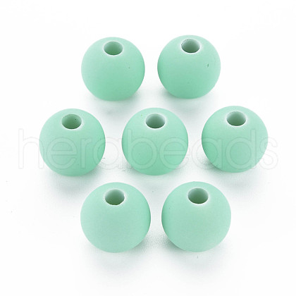 Rubberized Style Acrylic Beads MACR-T042-04A-01H-1