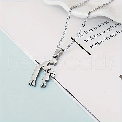 The Family Stainless Steel Pendant Necklaces FS-WG141A3-01-1