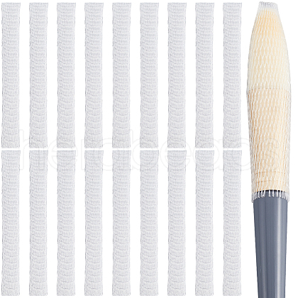 Gorgecraft 200Pcs PE Makeup Brush Protector Reusable Expandable Mesh Cover MRMJ-GF0001-51C-1