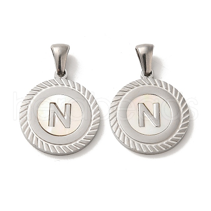 304 Stainless Steel Pendants STAS-I204-N-P-1