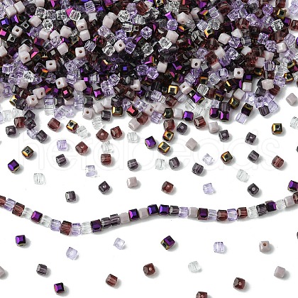 500Pcs Cube Glass Beads GLAA-YWC0005-01I-1