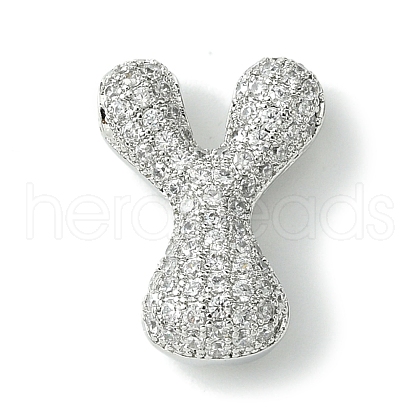 Rack Plating Brass Cubic Zirconia Pendants KK-S378-02P-Y-1