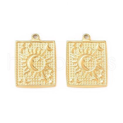 304 Stainless Steel Pendants STAS-A075-10G-1