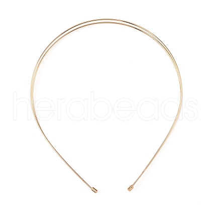 Alloy Double Hair Band Findings AJEW-WH0304-25A-LG-1