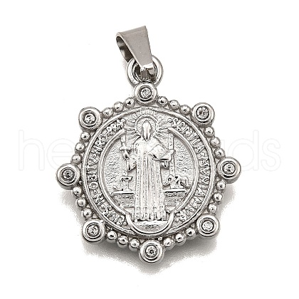 304 Stainless Steel Pendants STAS-B086-09E-P-1