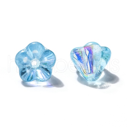 Transparent Czech Glass Beads GLAA-G070-05B-08-1