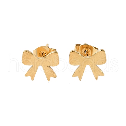 Plating 304 Stainless Steel Stud Earrings for Women EJEW-S233-01G-01-1