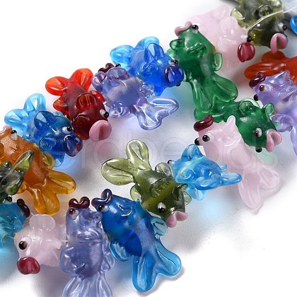 Handmade Lampwork Bumpy Beads LAMP-F020-33A-1