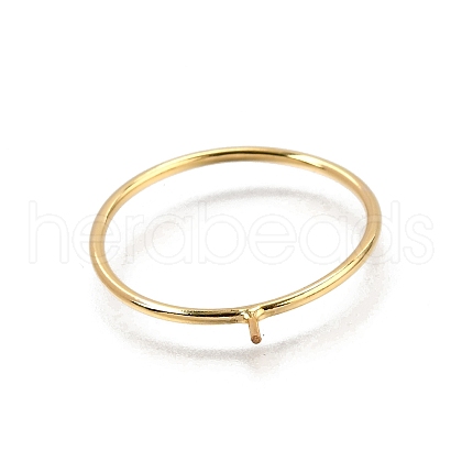 1/20 Yellow Gold Filled Stackable Rings Settings with Peg KK-Z116-01G-02-1