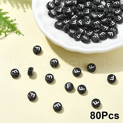 Opaque Acrylic Horizontal Hole Beads SACR-YW0001-70F-1