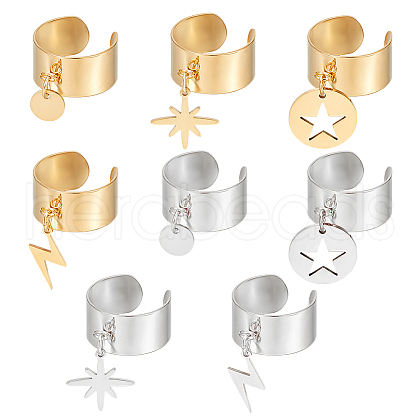 304 Stainless Steel Rings RJEW-UN00025-1