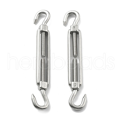 304 Stainless Steel Turnbuckle with Adjustment Hook Eyelet Screw STAS-B082-03P-1