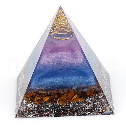 Tree of Life Orgonite Pyramid Resin Energy Generators PW-WG62626-01-1