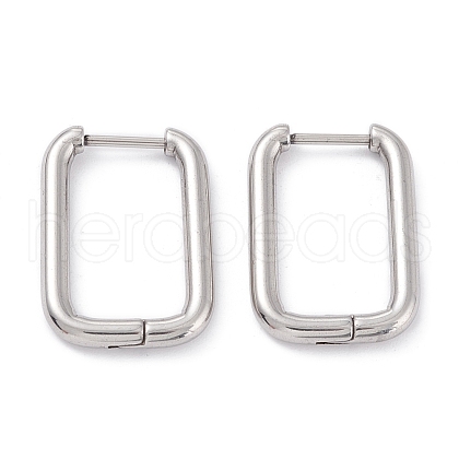 201 Stainless Steel Hoop Earrings STAS-D451-35P-1