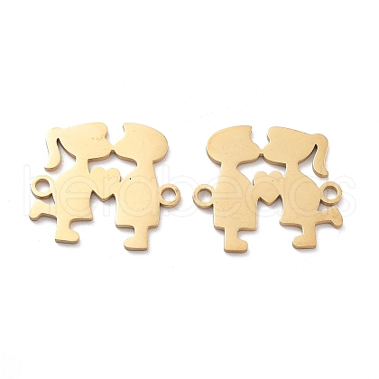 Ion Plating(IP) 304 Stainless Steel Connector Charms STAS-P332-08G-1