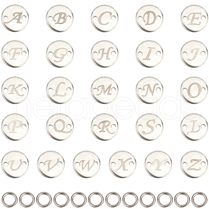 SUNNYCLUE 52Pcs 26 Styles 201 Stainless Steel Links STAS-SC0008-87-1